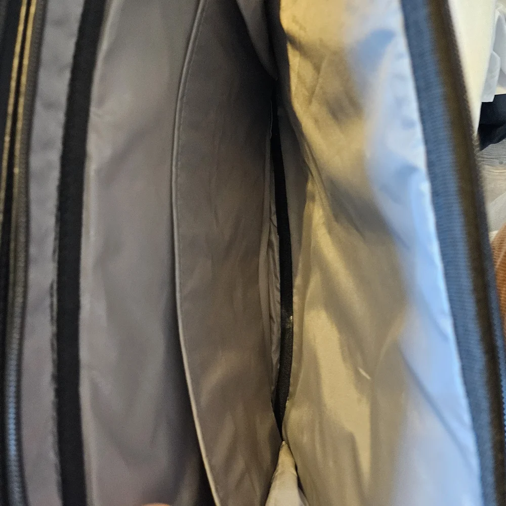 Targus Executive Leather Laptop Bag Briefcase Black Work Business 16”